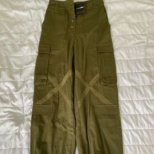 Olive green oversized joggers